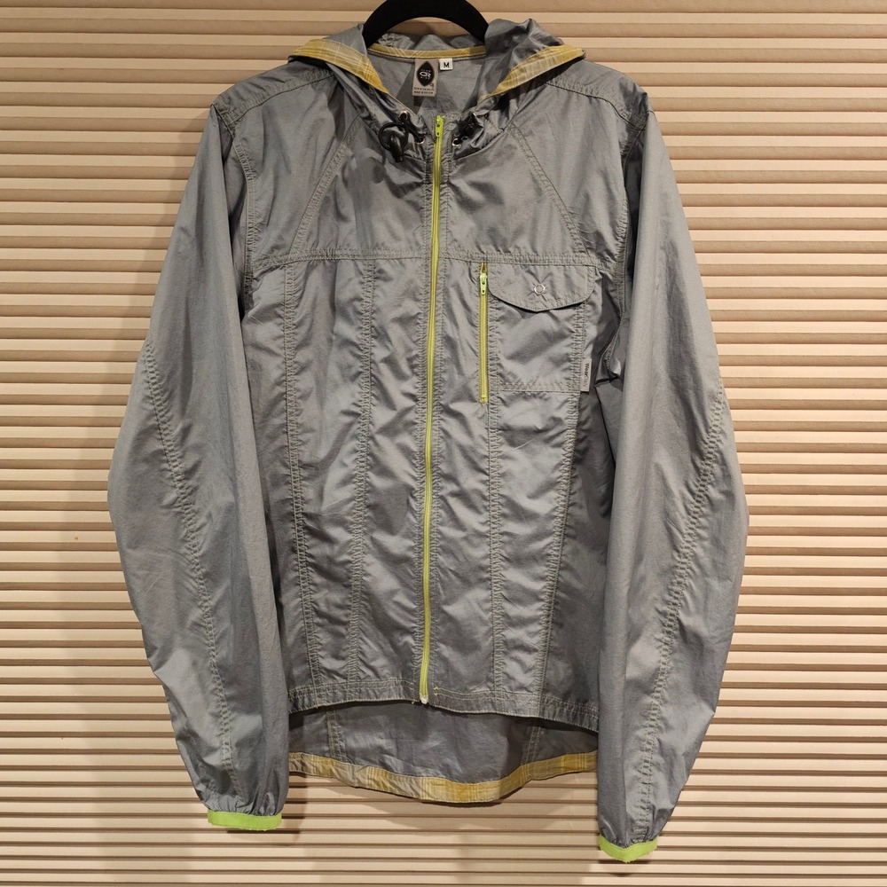 Club Ride WearDaily Mens Medium Gray Cycling Windbreaker Jacket Made In USA